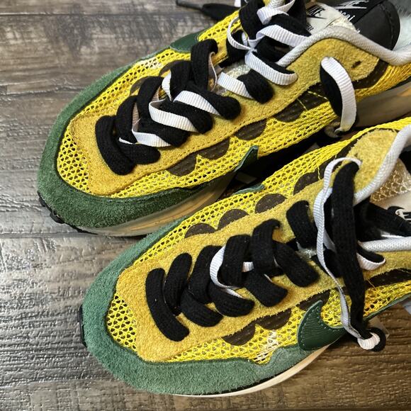 Size 7 - Nike Sacai Vapor Waffle Tour Yellow/Stadium Green (men's) Shoes READ! - Picture 7 of 12